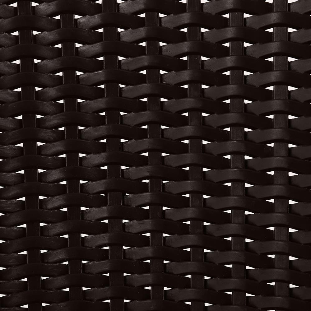 เก้าอี้พลาสติกลายหวาย SPRING RATTAN สีน้ำตาล