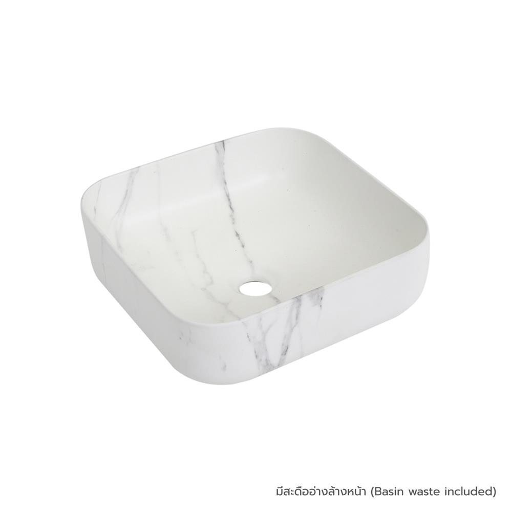 อ่างล้างหน้าวางบน MOYA 669 ลายหินอ่อน