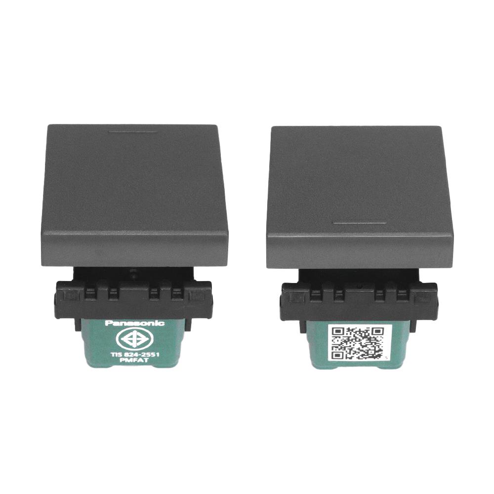 สวิตช์ 1 ทาง PANASONIC WEGN5521 H ขนาด 1.5 ช่อง สีเทา