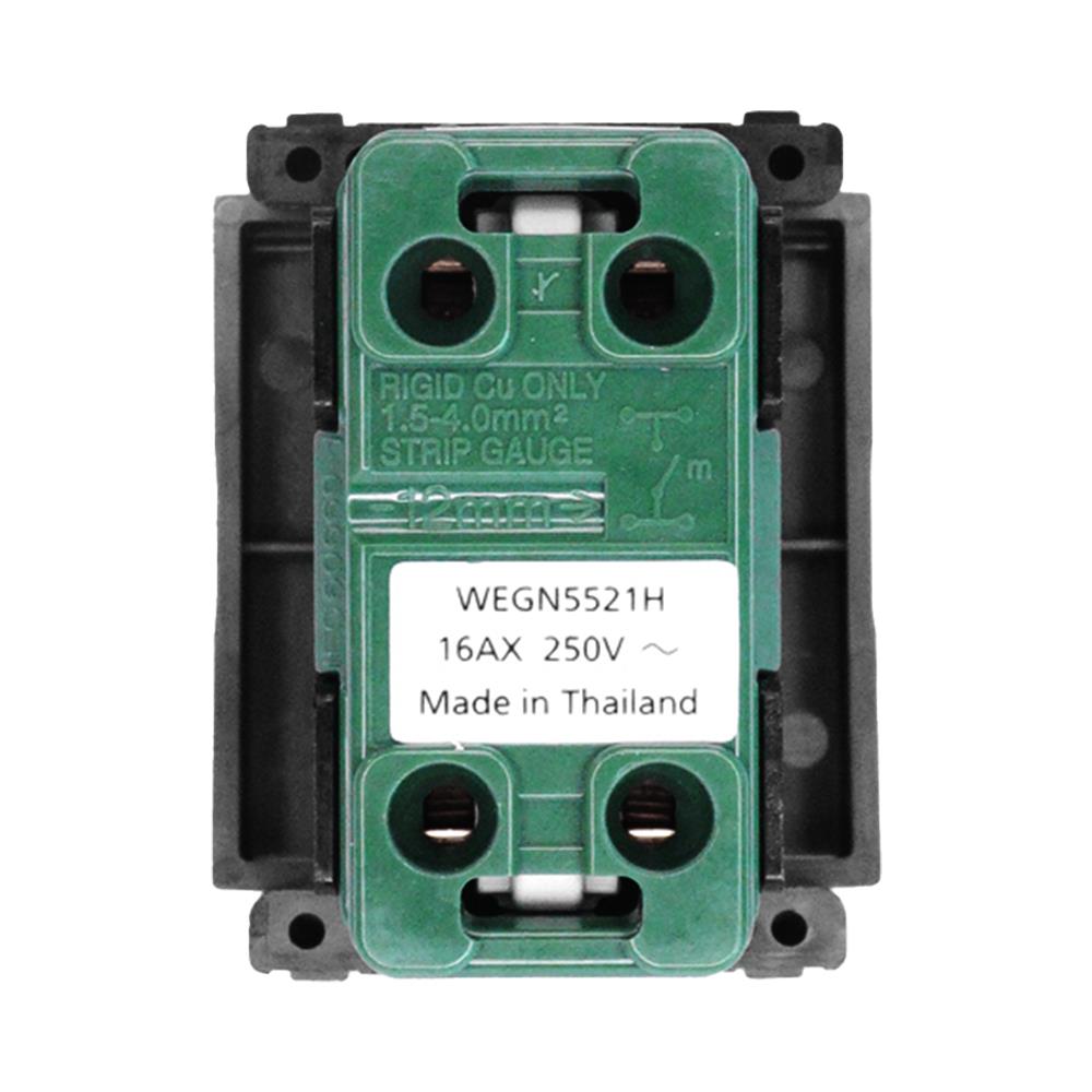 สวิตช์ 1 ทาง PANASONIC WEGN5521 H ขนาด 1.5 ช่อง สีเทา