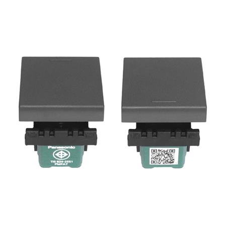 สวิตช์ 1 ทาง PANASONIC WEGN5521 H ขนาด 1.5 ช่อง สีเทา_2