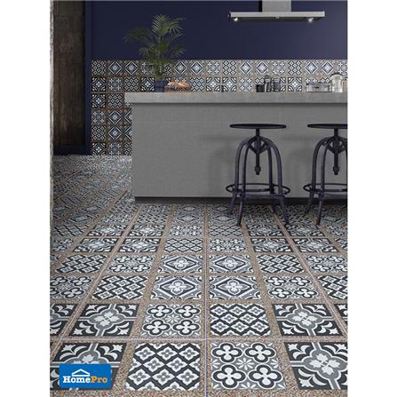 กระเบื้องพื้น 16x16 นิ้ว TARA กริตต้า เทา EXC PM 0.96M2_4