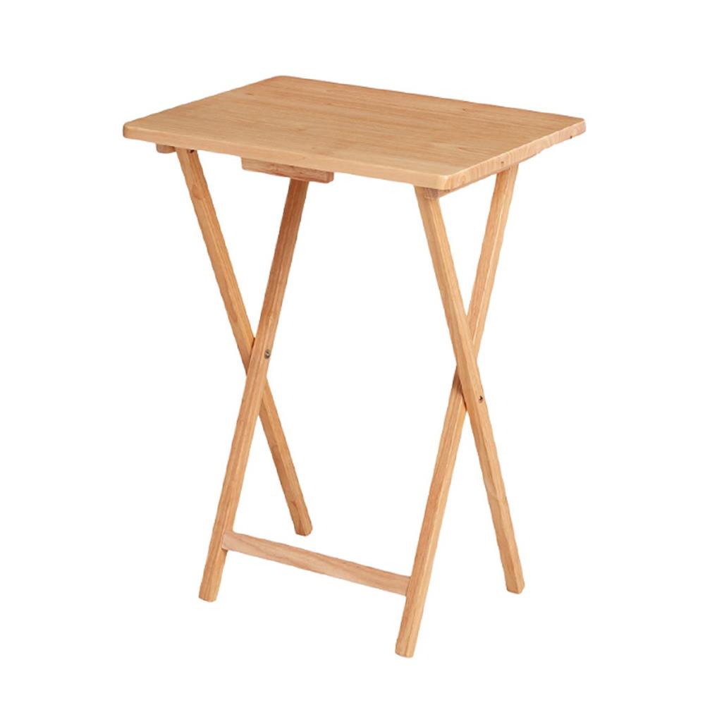 โต๊ะพับไม้ยางพารา PJ WOOD สีธรรมชาติ