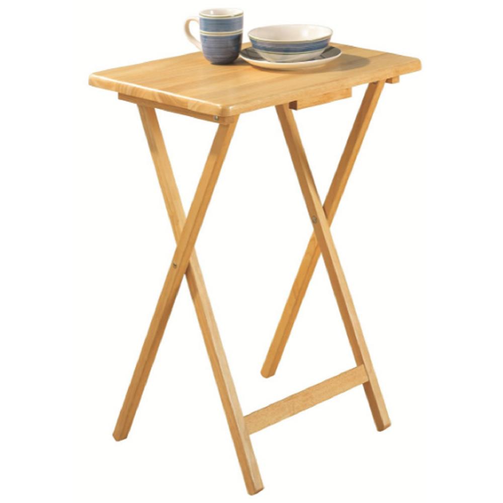 โต๊ะพับไม้ยางพารา PJ WOOD สีธรรมชาติ