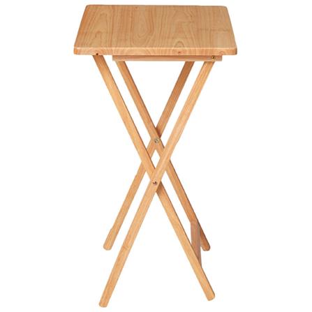 โต๊ะพับไม้ยางพารา PJ WOOD สีธรรมชาติ_1