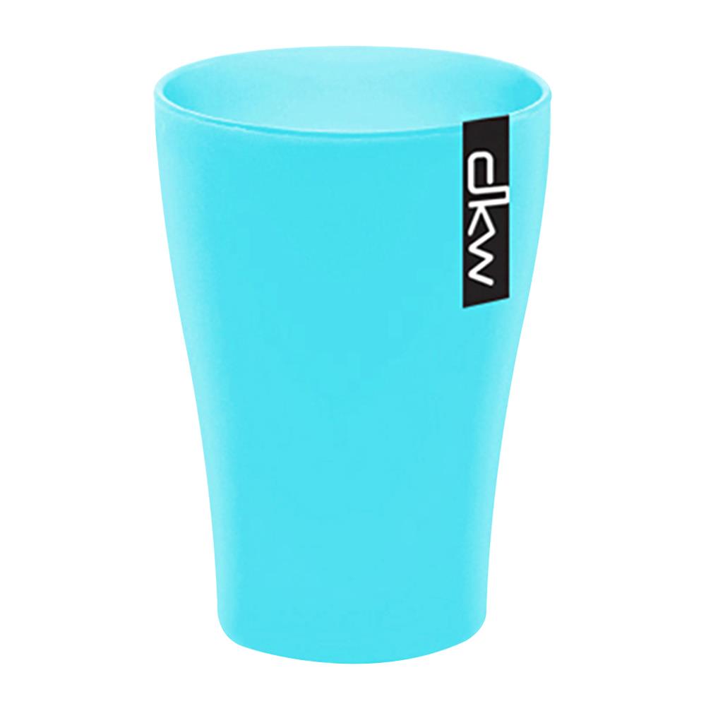 แก้วน้ำ PP 360ml DKW SLIM แพ็ค 2 ใบ ฟ้า เขียว ส้ม