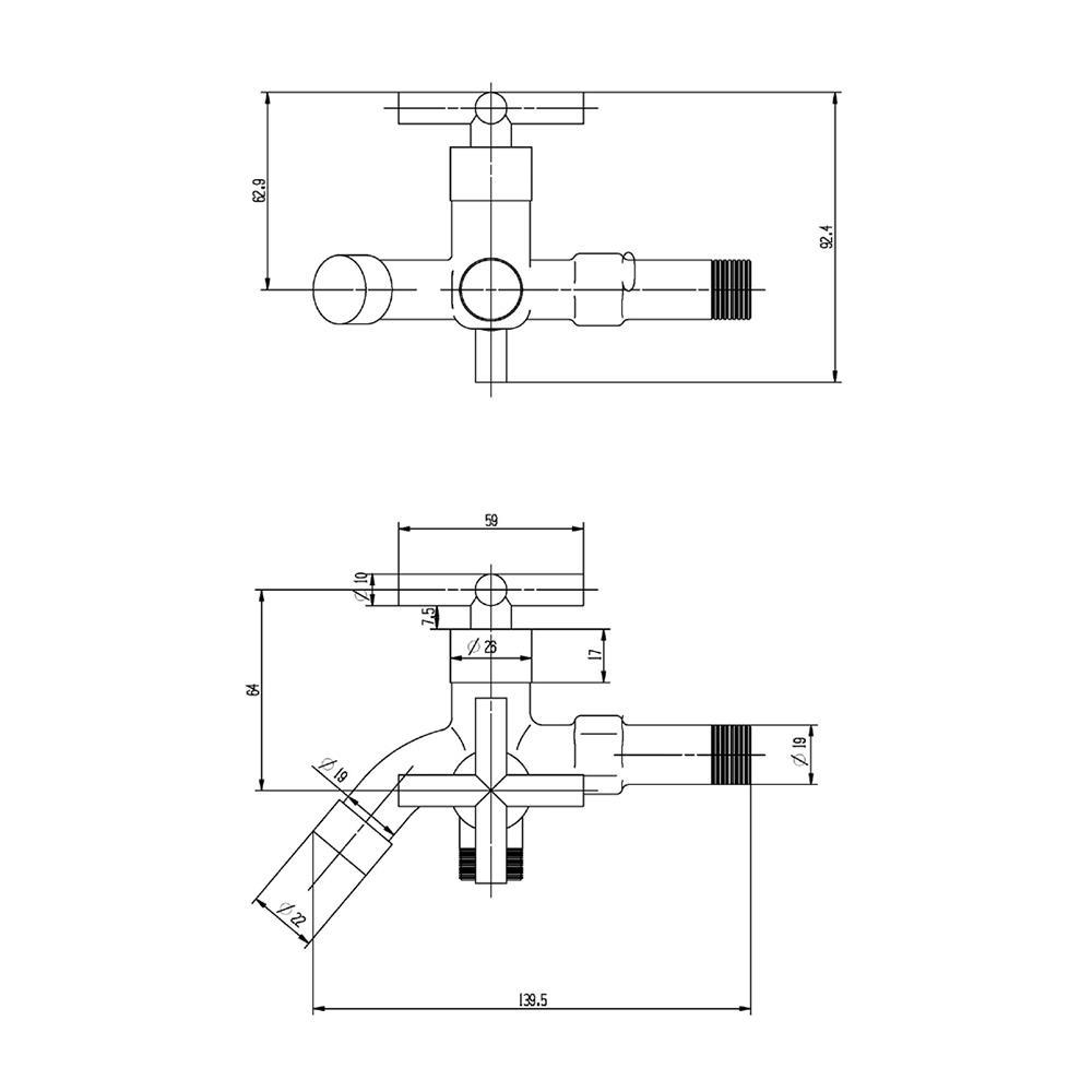 ก๊อกล้างพื้น NOVABATH IS-657
