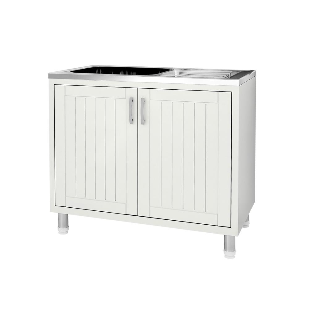 ตู้ตั้งพื้น PP CABIN EDZO 1หลุม 1ที่พัก สีครีม