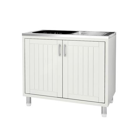 ตู้ตั้งพื้น PP CABIN EDZO 1หลุม 1ที่พัก สีครีม