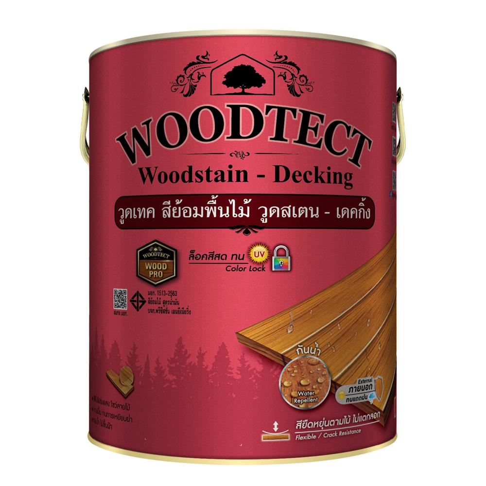 สีย้อมพื้นไม้ ชนิดด้าน WOODTECT WD508 สีมะฮอกกานี 1 แกลลอน