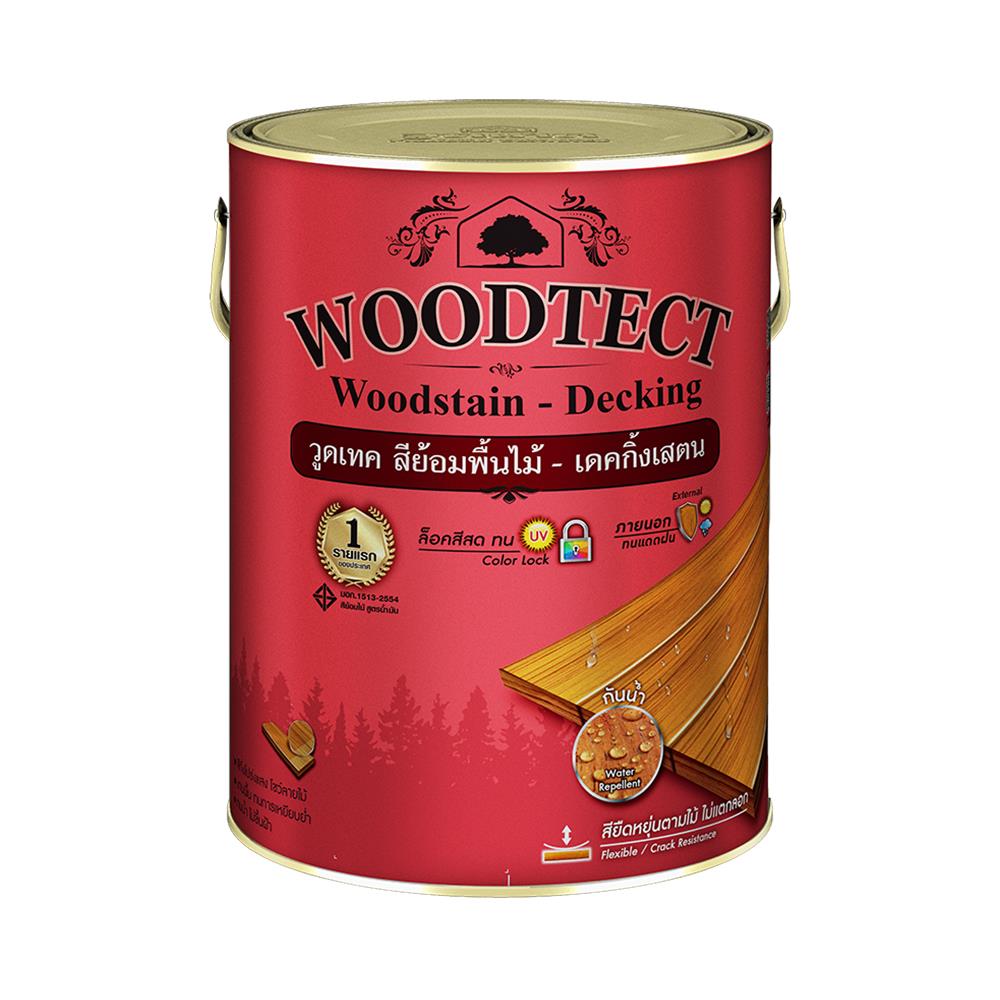 สีย้อมพื้นไม้ WOODTECT WD507 M 1/4 แกลลอน สีประดู่