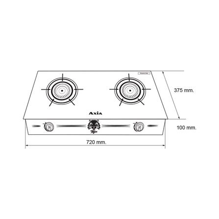 เตาแก๊สตั้งโต๊ะ 2 หัวแก๊ส AXIA MR TIGER_5