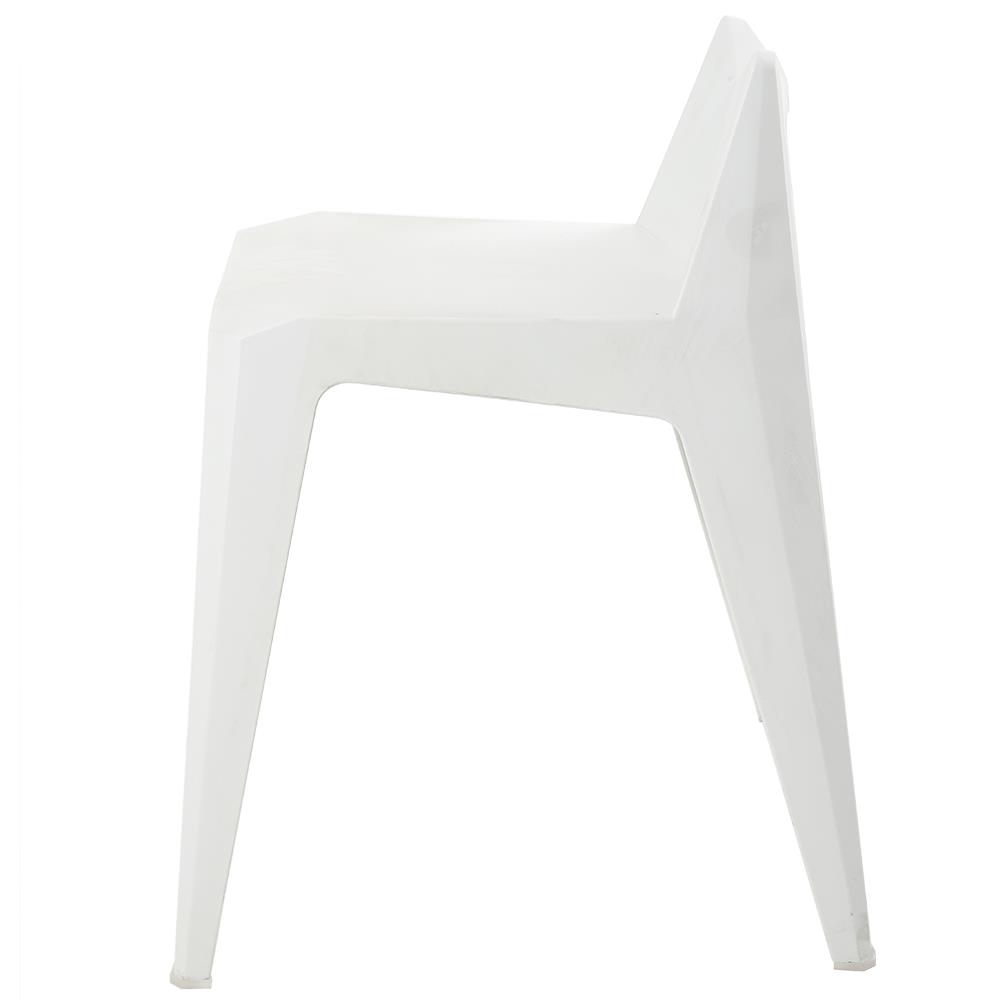 เก้าอี้พลาสติก SPRING CUBE สีขาว