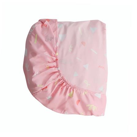 ชุดผ้าปูที่นอน 6 ฟุต 6 ชิ้น ME LIVING PARTY สีชมพู_3