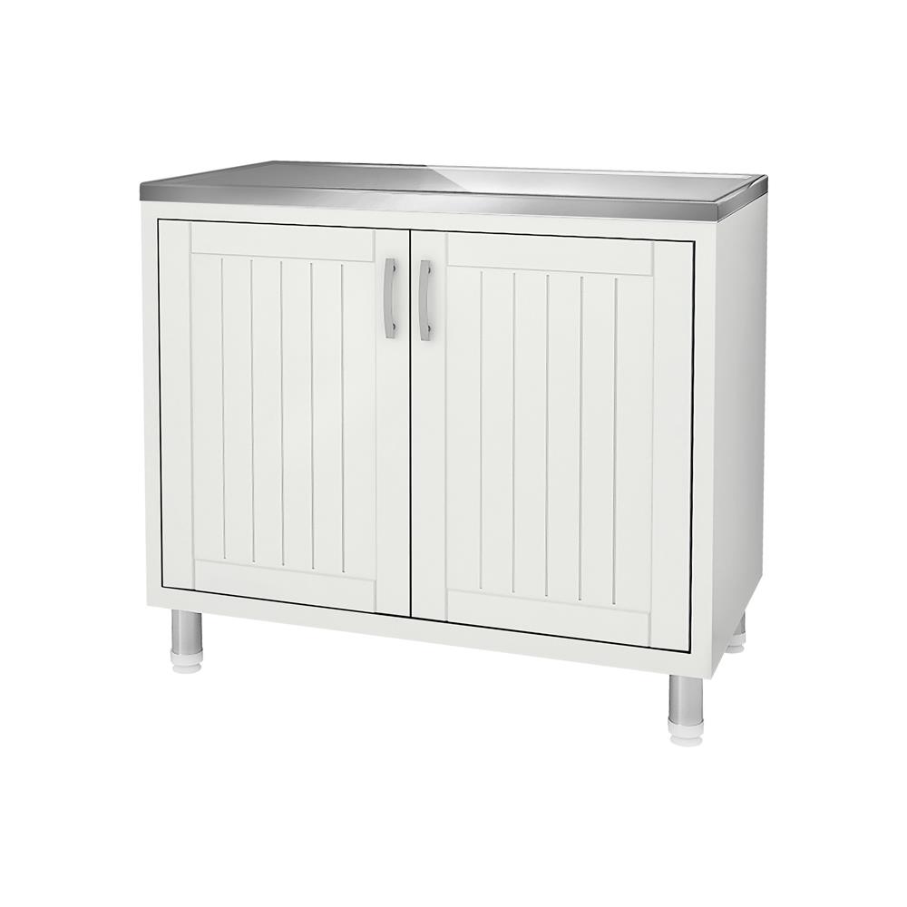 ตู้ตั้งพื้น PP CABIN EDZO TOP เรียบ สีครีม