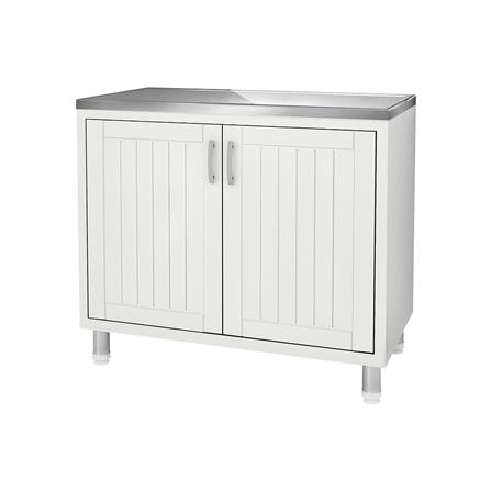 ตู้ตั้งพื้น PP CABIN EDZO TOP เรียบ สีครีม