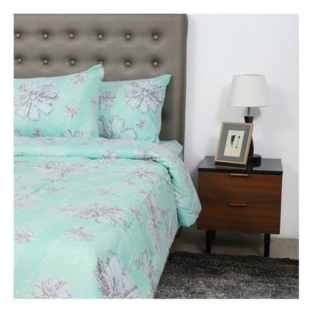 ชุดผ้าปูที่นอน 6 ฟุต 6 ชิ้น ME LIVING VISTA สีเขียว_1