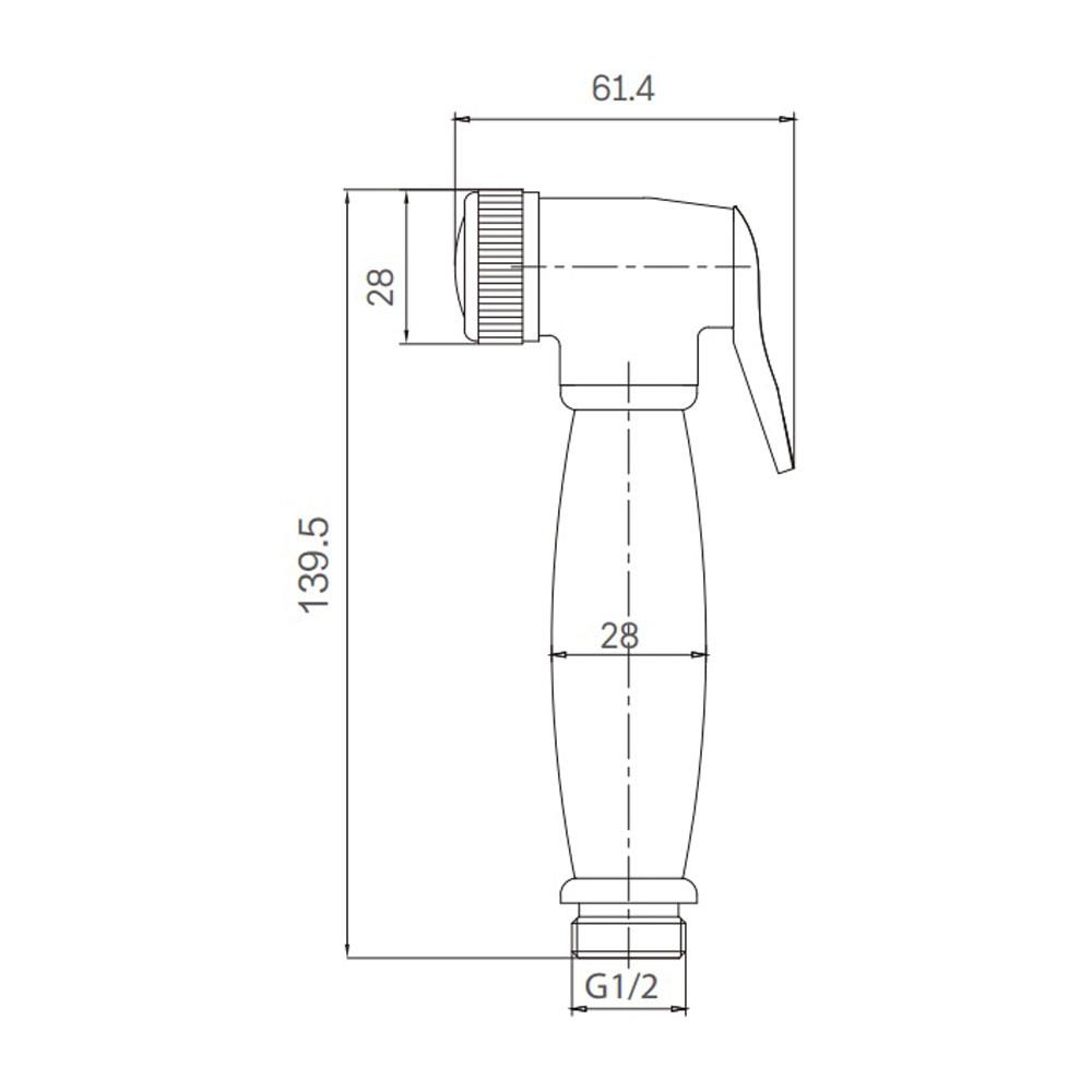 สายฉีดชำระครบชุด RASLAND RA 101021-GOLD