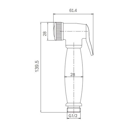 สายฉีดชำระครบชุด RASLAND RA 101021-GOLD_4
