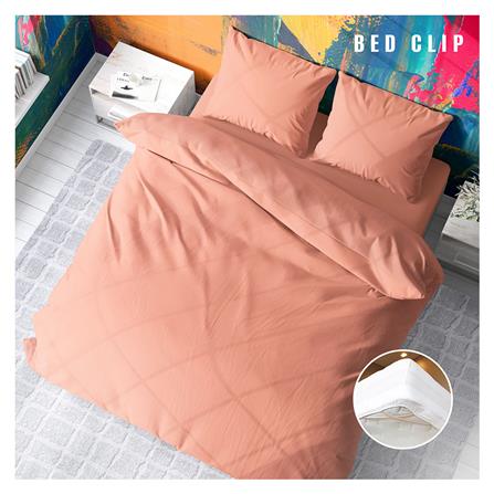 ปลอกหมอนหนุน BED CLIP STANDARD สีส้มโอโรส แพ็ก 2 ชิ้น_3