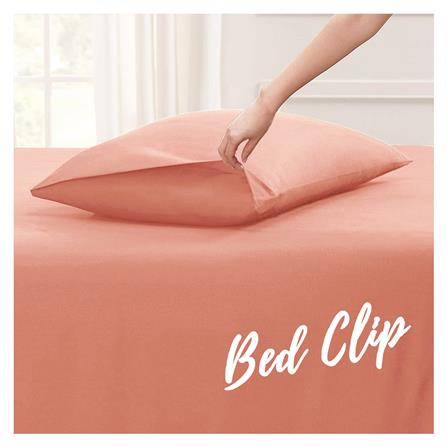 ปลอกหมอนหนุน BED CLIP STANDARD สีส้มโอโรส แพ็ก 2 ชิ้น_2