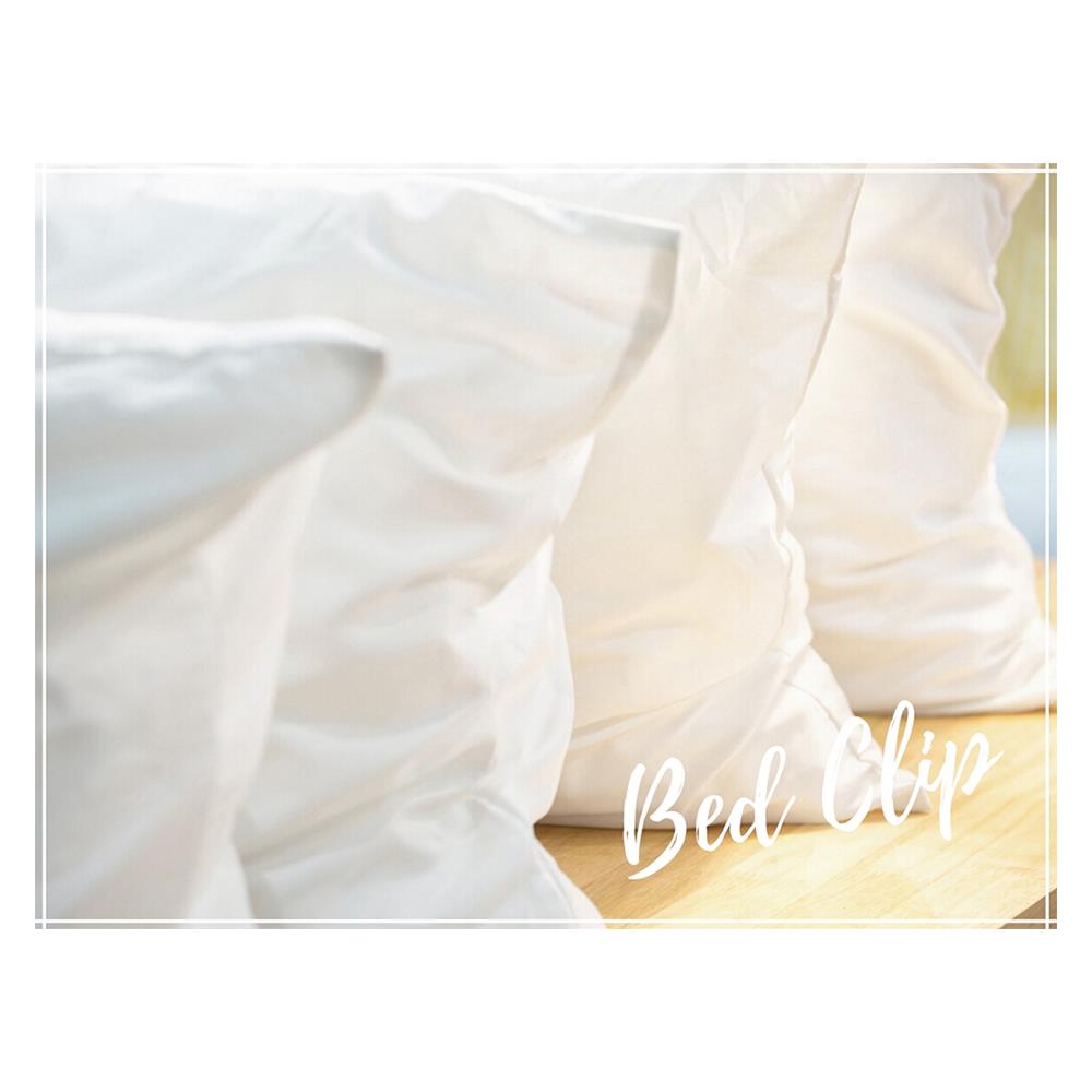 ปลอกหมอนหนุน BED CLIP STANDARD สีขาว แพ็ก 2 ชิ้น