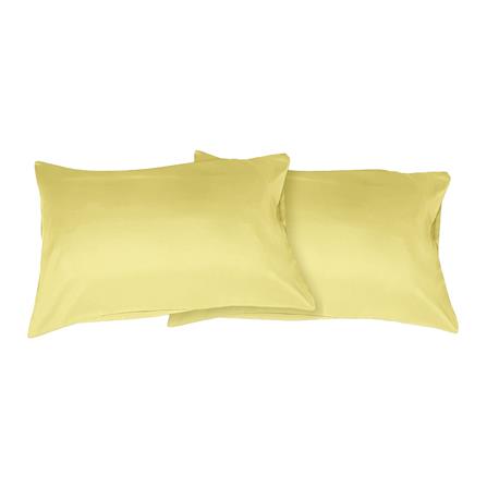 ปลอกหมอนหนุน BED CLIP STANDARD สีเหลืองนวล แพ็ก 2 ชิ้น