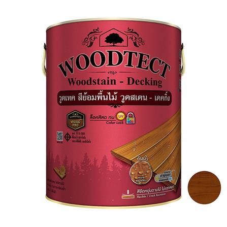 สีย้อมพื้นไม้ ชนิดด้าน WOODTECT WD507 1 แกลลอน สีประดู่
