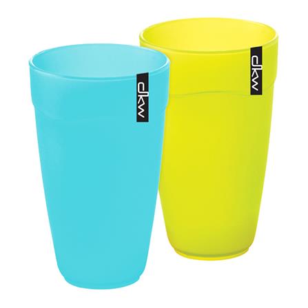 แก้วน้ำ PP 450ml DKW RIM แพ็ค 2 ใบ ฟ้า/เขียว_0