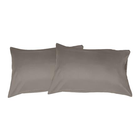 ปลอกหมอนหนุน BED CLIP STANDARD สีเทาอ่อน แพ็ก 2 ชิ้น