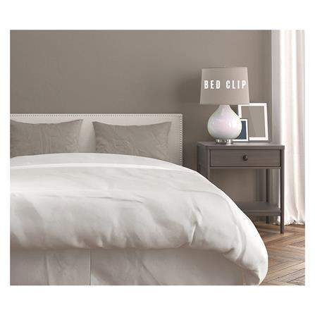 ปลอกหมอนหนุน BED CLIP STANDARD สีเทาอ่อน แพ็ก 2 ชิ้น_3