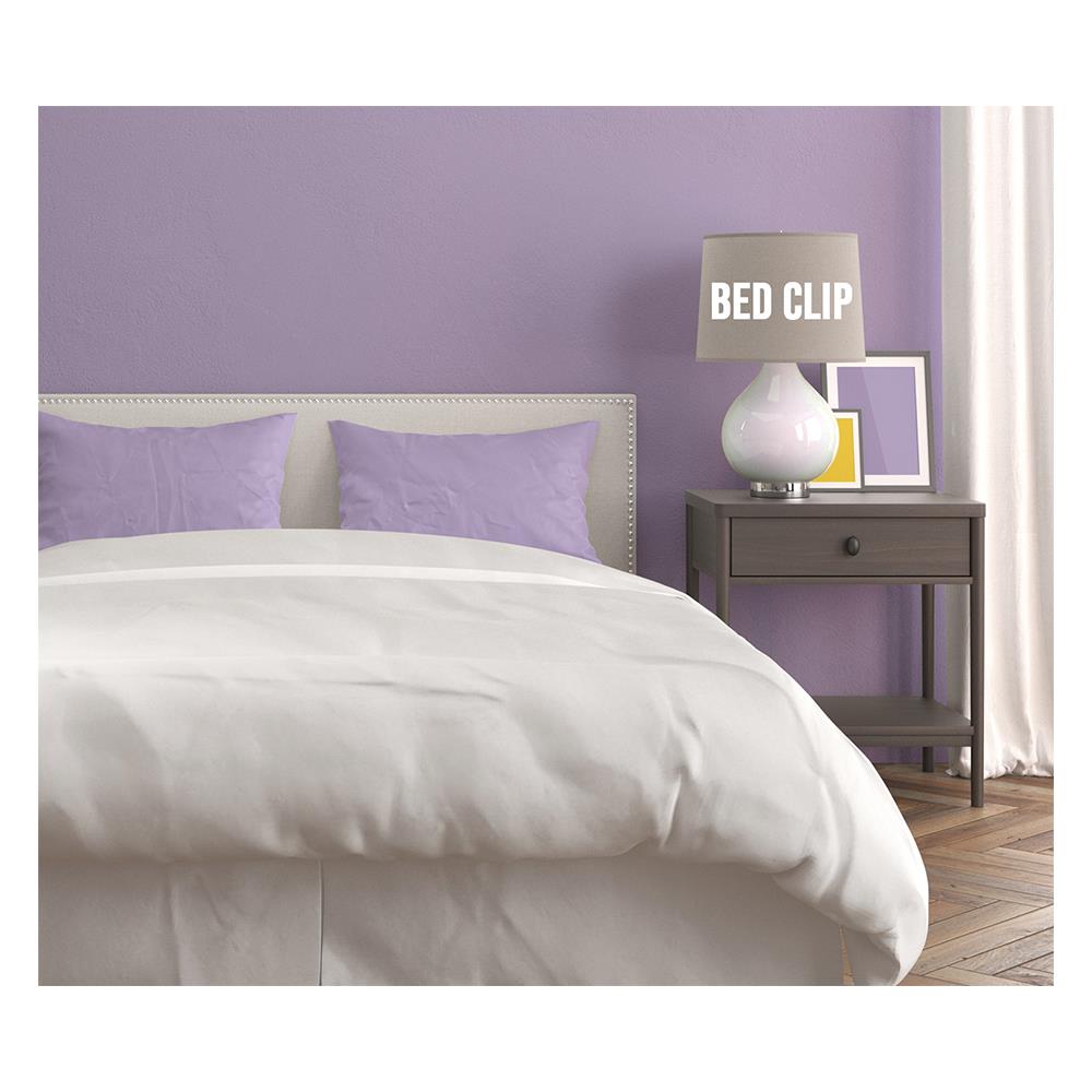 ปลอกหมอนหนุน BED CLIP STANDARD สีม่วงอ่อน แพ็ก 2 ชิ้น