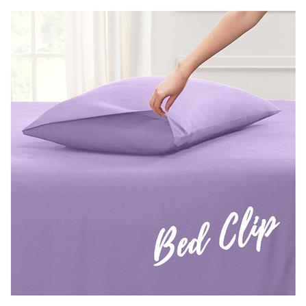 ปลอกหมอนหนุน BED CLIP STANDARD สีม่วงอ่อน แพ็ก 2 ชิ้น_2