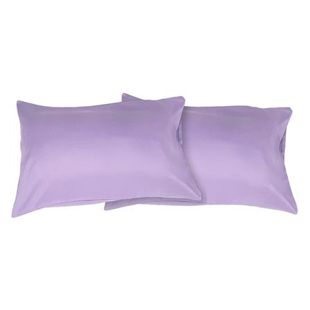 ปลอกหมอนหนุน BED CLIP STANDARD สีม่วงอ่อน แพ็ก 2 ชิ้น_0