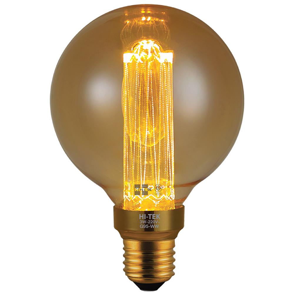 หลอด LED HI-TEK RETRO G95 3 วัตต์ E27 WARMWHITE