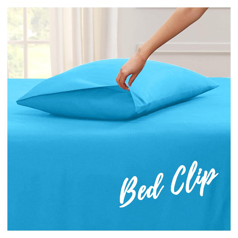 ปลอกหมอนหนุน BED CLIP STANDARD สีฟ้า แพ็ก 2 ชิ้น