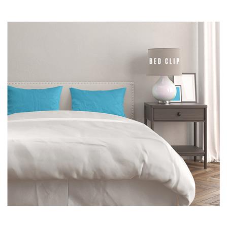 ปลอกหมอนหนุน BED CLIP STANDARD สีฟ้า แพ็ก 2 ชิ้น_3