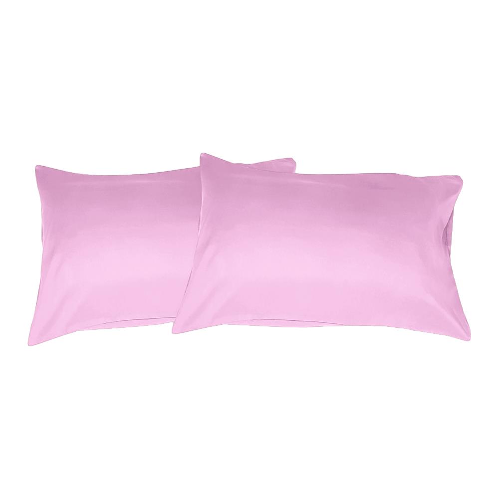 ปลอกหมอนหนุน BED CLIP STANDARD สีชมพูอ่อน แพ็ก 2 ชิ้น