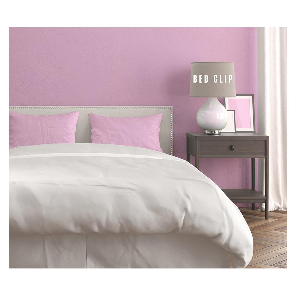 ปลอกหมอนหนุน BED CLIP STANDARD สีชมพูอ่อน แพ็ก 2 ชิ้น