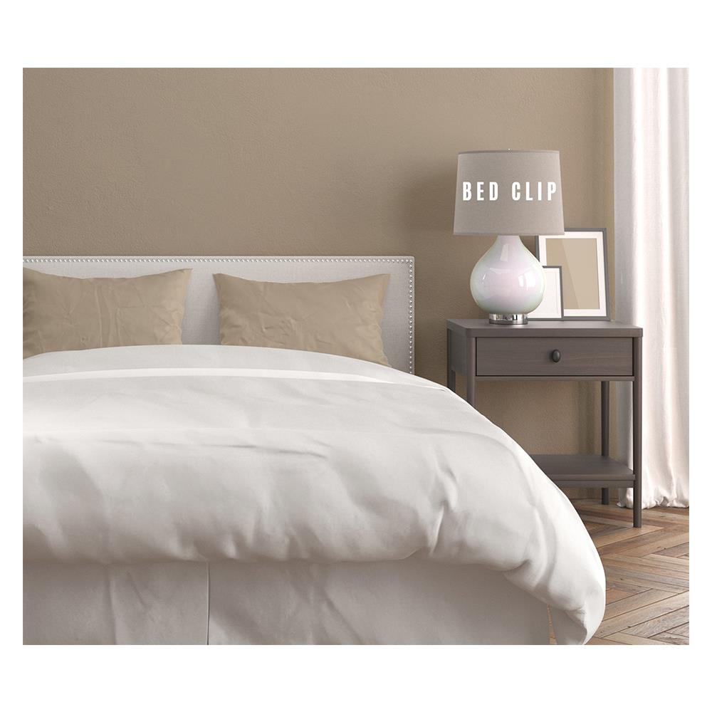 ปลอกหมอนหนุน BED CLIP STANDARD สีครีมอ่อน แพ็ก 2 ชิ้น