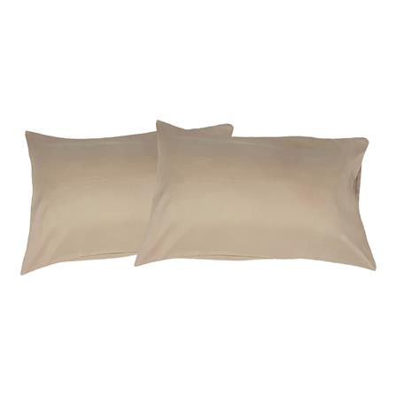 ปลอกหมอนหนุน BED CLIP STANDARD สีครีมอ่อน แพ็ก 2 ชิ้น