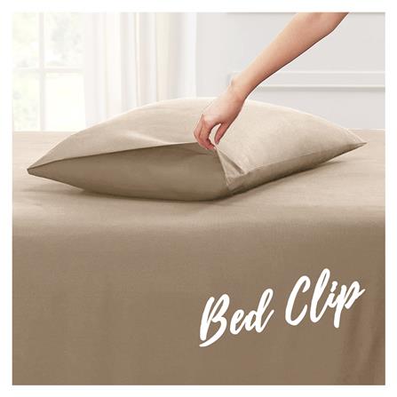 ปลอกหมอนหนุน BED CLIP STANDARD สีครีมอ่อน แพ็ก 2 ชิ้น_2