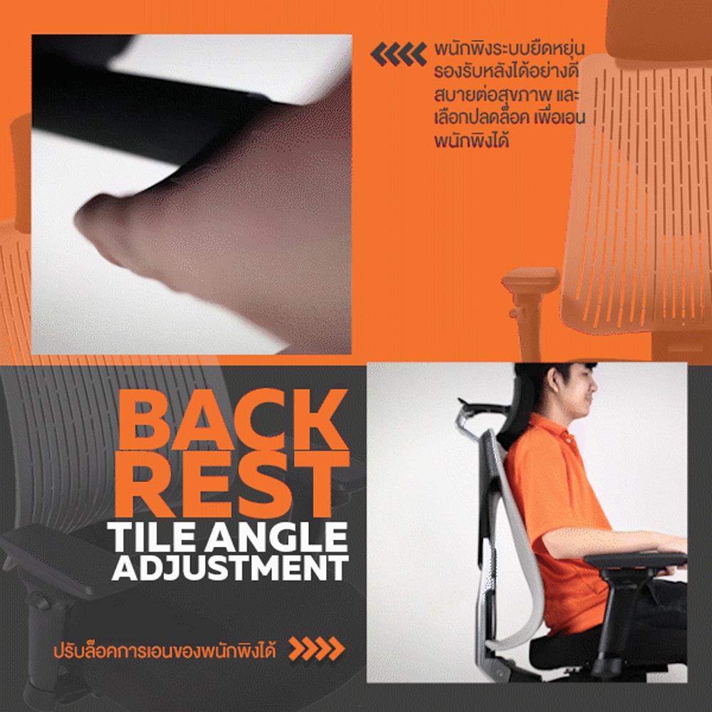 เก้าอี้เพื่อสุขภาพ ERGOTREND TRULY สีเทา