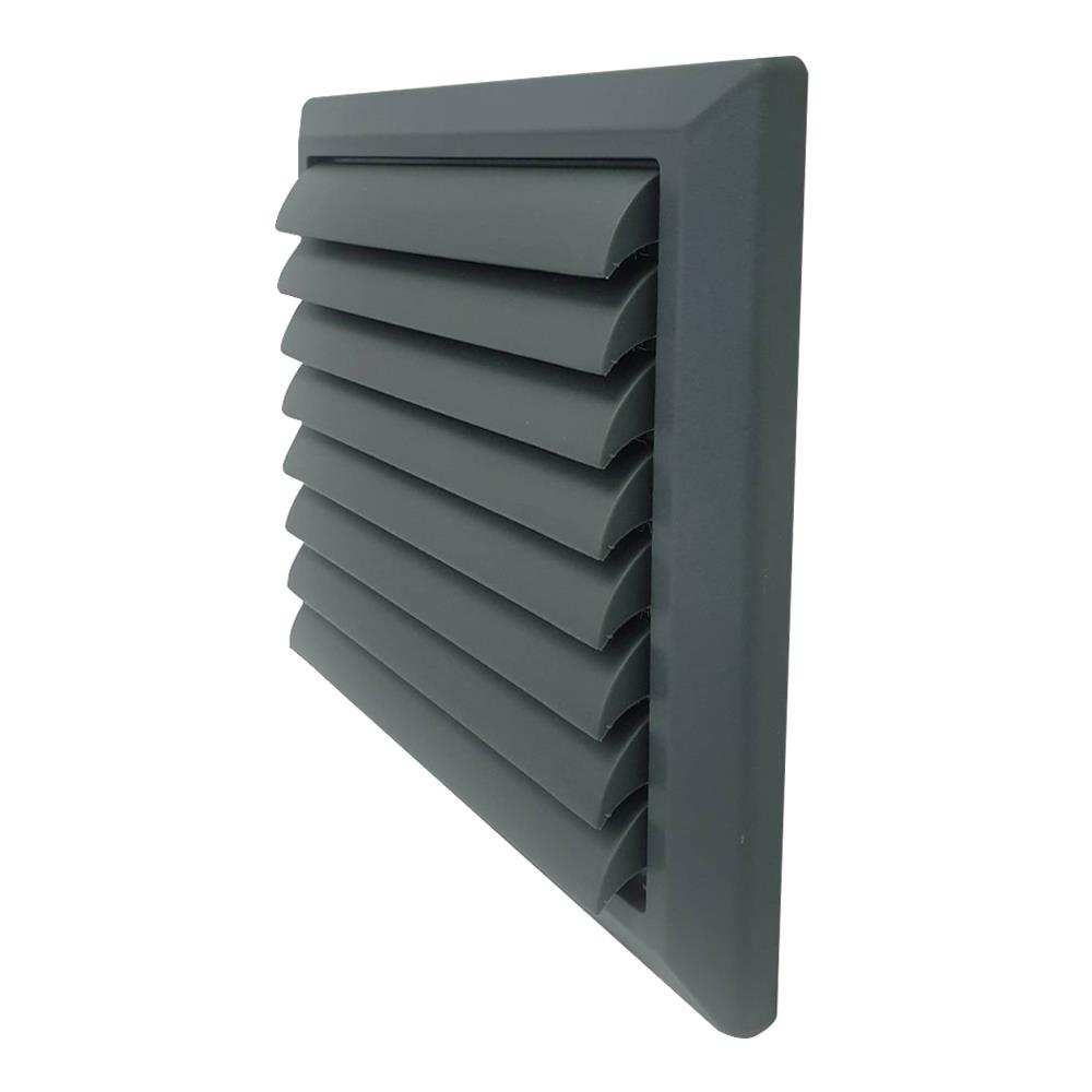 หน้ากากกันแมลง G-FLOW FIX GRILL 6 นิ้ว 15 ซม. สีเทา