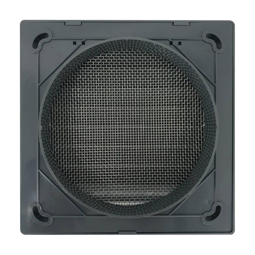 หน้ากากกันแมลง G-FLOW FIX GRILL 6 นิ้ว 15 ซม. สีเทา