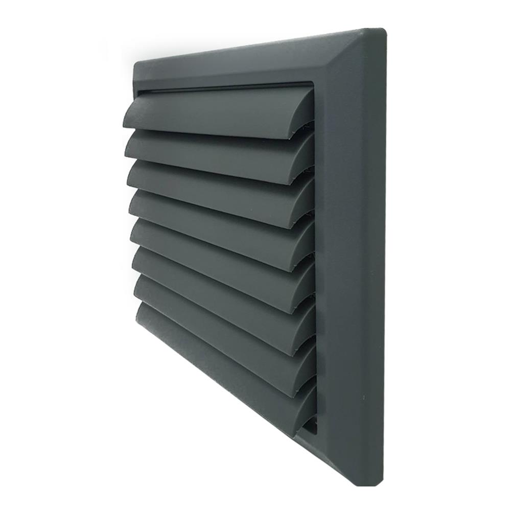 หน้ากากกันแมลง G-FLOW FIX GRILL 4 นิ้ว 10 ซม. สีเทา