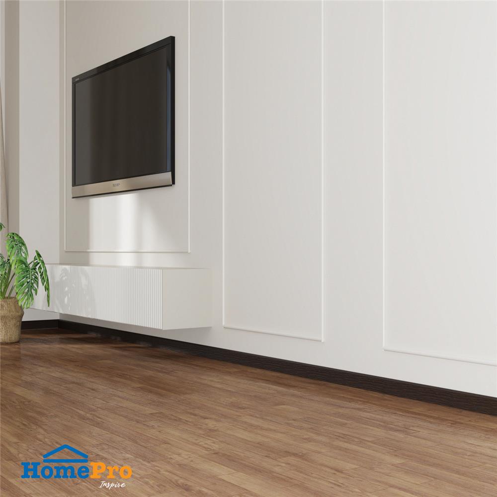 บัวพื้น PVC CROBERN 9.5X240X1.5 ซม. สีโอ๊คเข้ม