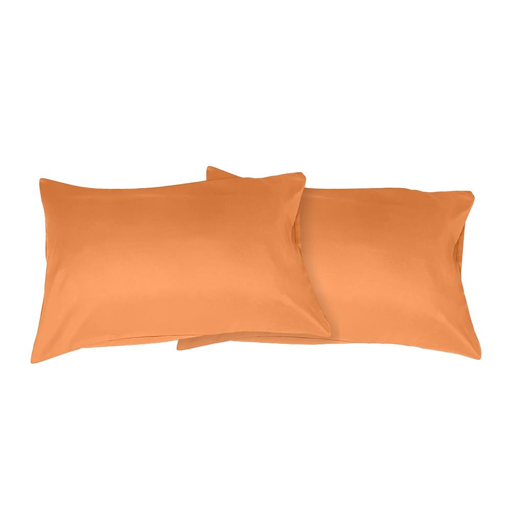 ปลอกหมอนหนุน BED CLIP STANDARD สีส้มพาสเทล แพ็ก 2 ชิ้น