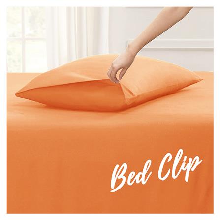 ปลอกหมอนหนุน BED CLIP STANDARD สีส้มพาสเทล แพ็ก 2 ชิ้น_2