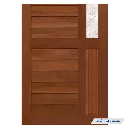 ประตูไม้แดงมาเลย์ N999 ELDER2 100X200 ซม. สีธรรมชาติ_3